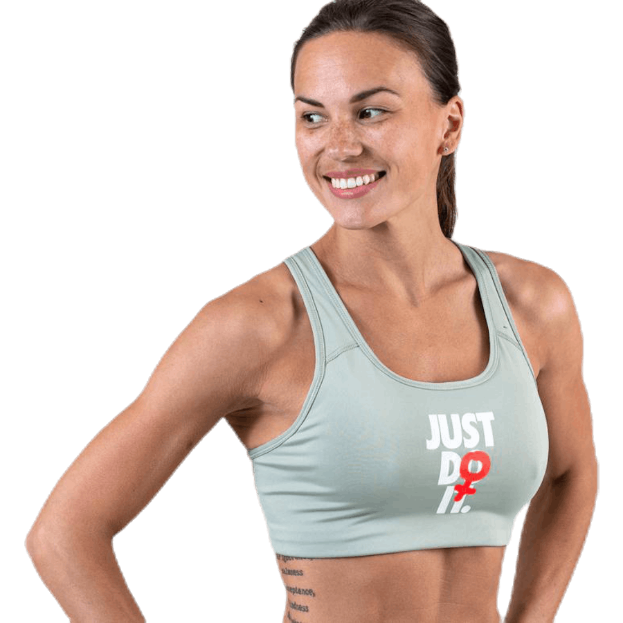 Rebel Swoosh JDI Bra White/Grey