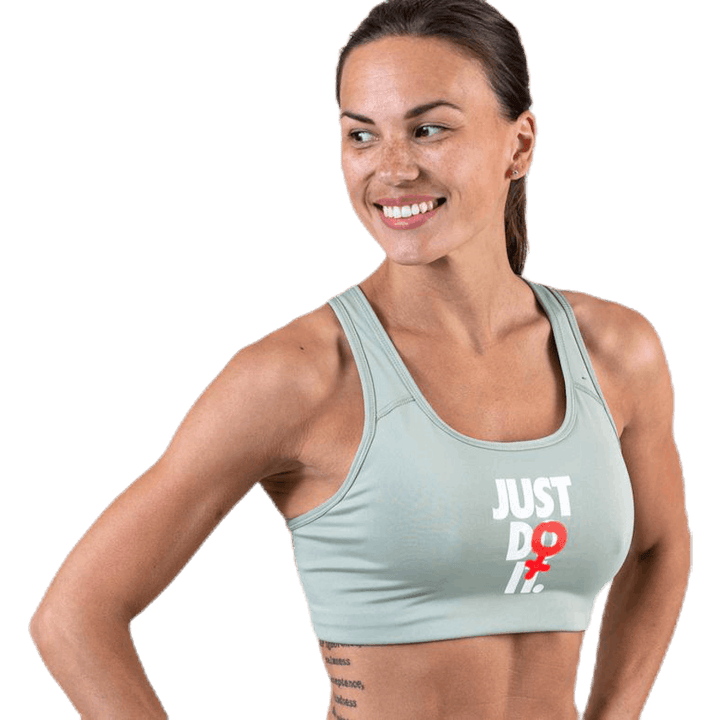 Rebel Swoosh JDI Bra White/Grey