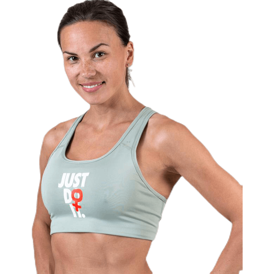 Rebel Swoosh JDI Bra White/Grey