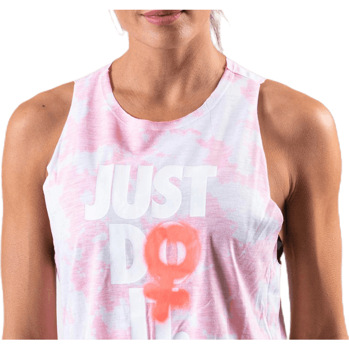 Rebel Sleeveless Top Pink/Patterned