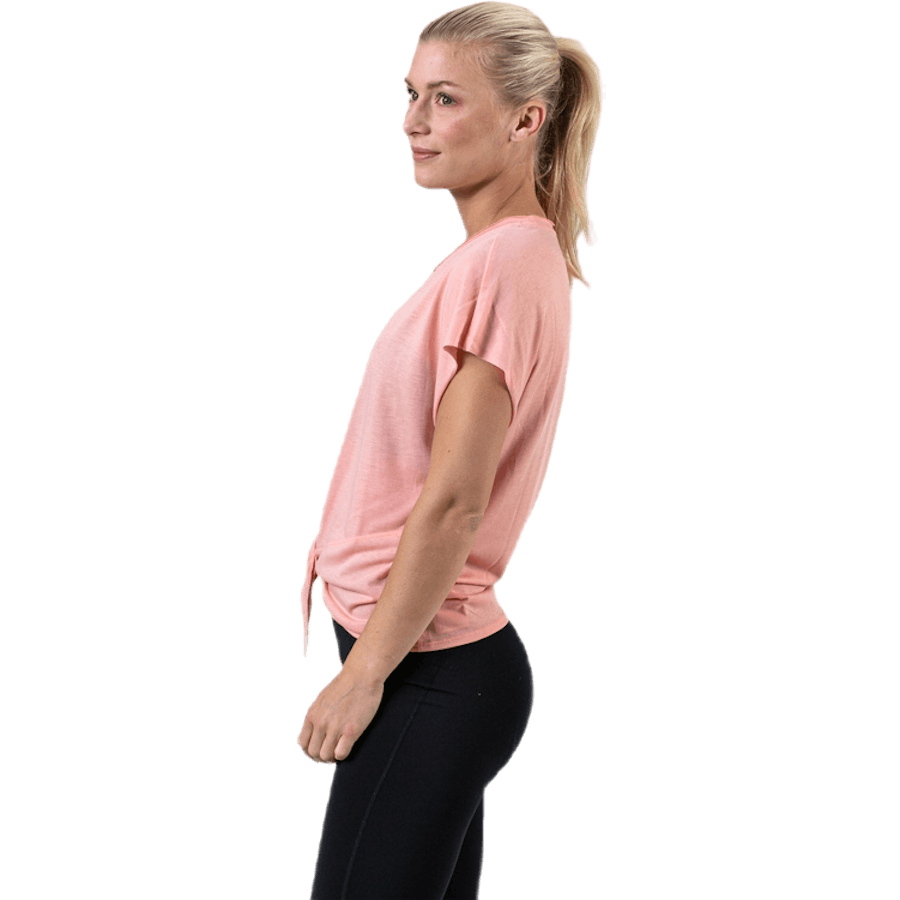 Top Dry Side Tie SS Rosa/Blanco