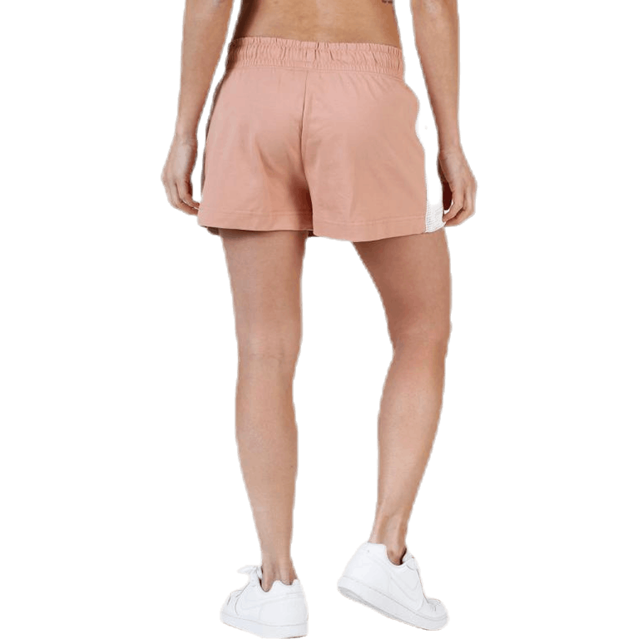 Short en maille rouge