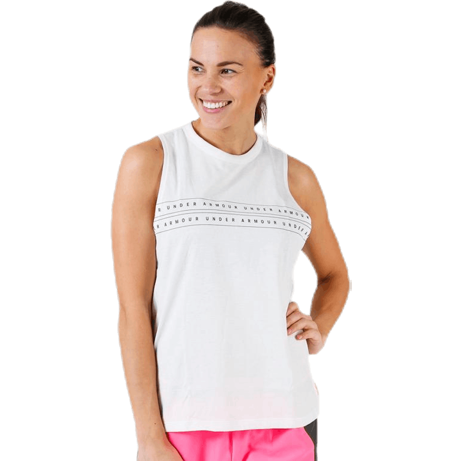 Graphic WM Muscle Tank White