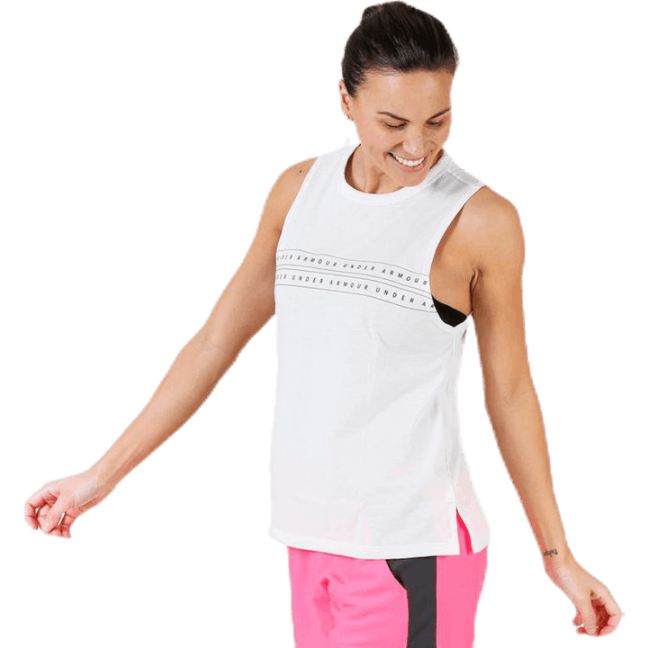 Graphic WM Muscle Tank White