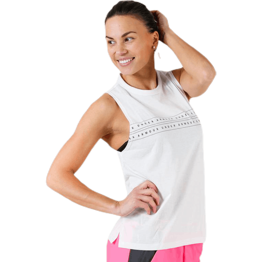 Graphic WM Muscle Tank White