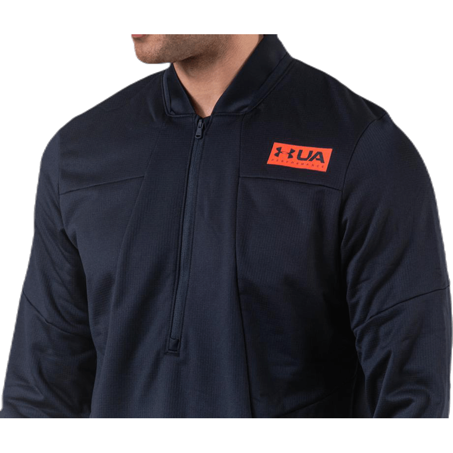 Gametime Fleece 1/2 Zip Musta