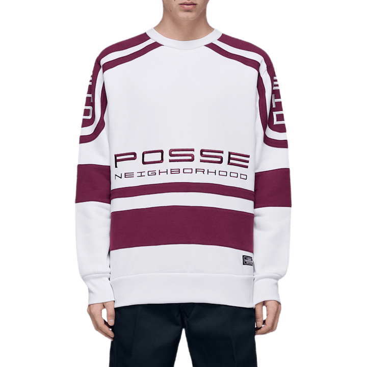 Jersey / Ce-crew . Ls Vit