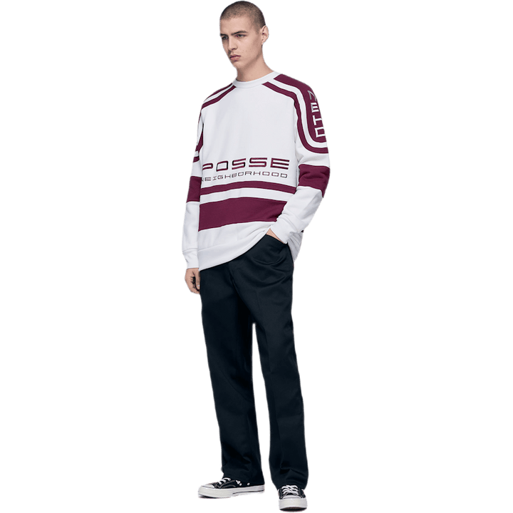 Jersey / Ce-crew . Ls Vit