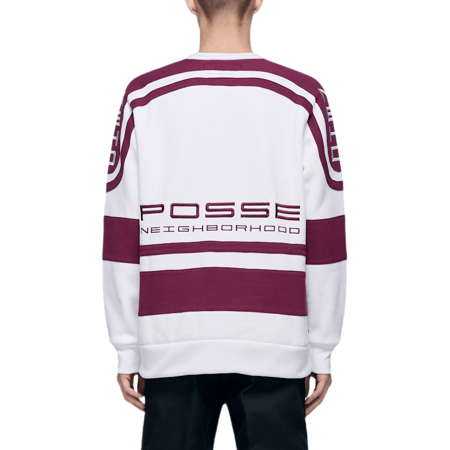 Jersey / Ce-crew . Ls Vit