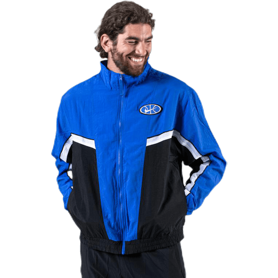 Woven Throwback Jacket Blue/Black