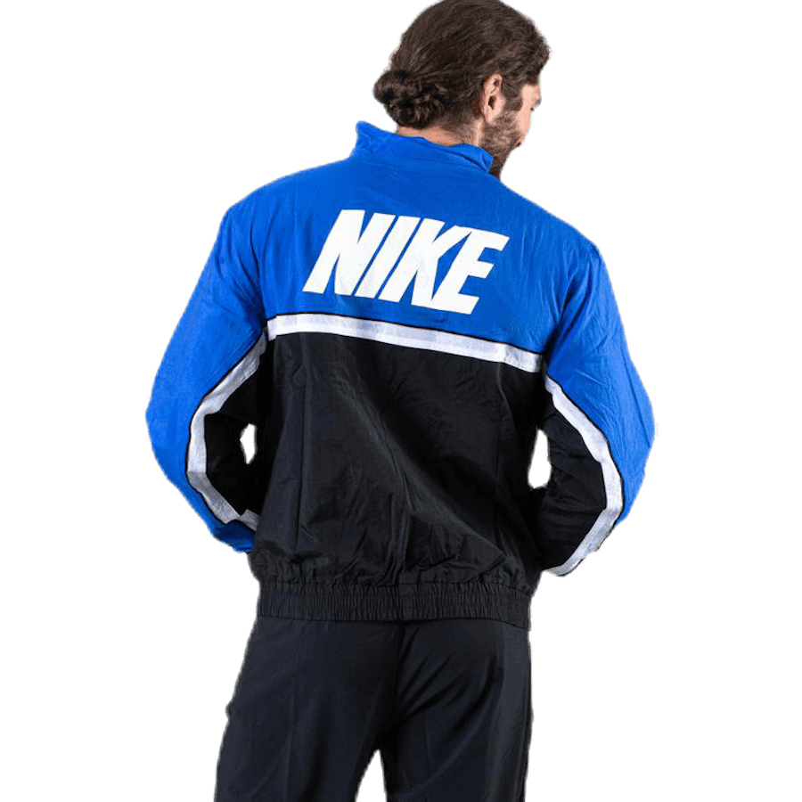 Woven Throwback Jacket Blue/Black