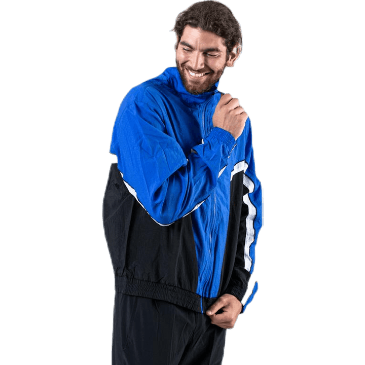 Woven Throwback Jacket Blue/Black