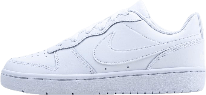 Court Borough Low 2 Big Kids' Shoes WHITE/WHITE-WHITE
