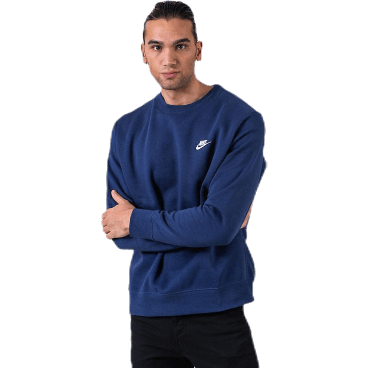 Roupa desportiva Club Fleece Crew NÉVOA NOITE/BRANCO