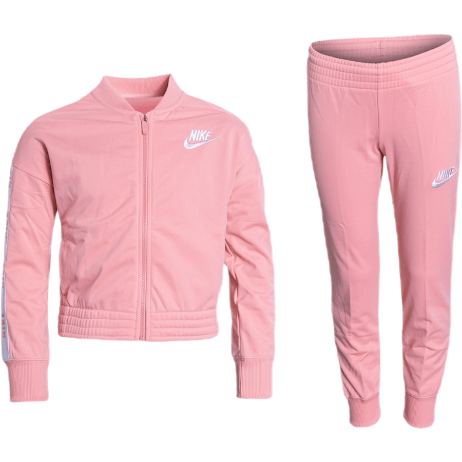 Girls Tricot Essential Tracksuit Pink