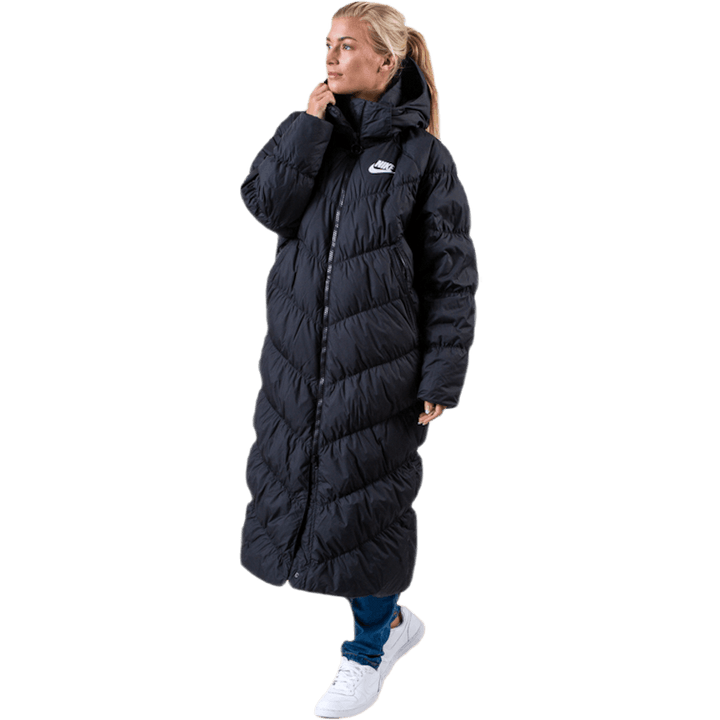 Nsw Down Jacket Long Parka White/Black