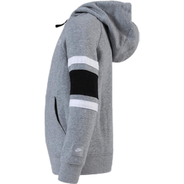 Boys Air Hoodie Front Zip White/Grey