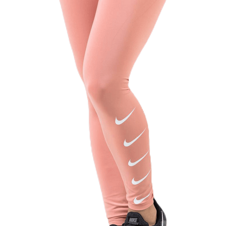 Swoosh Run Tight Pink/White
