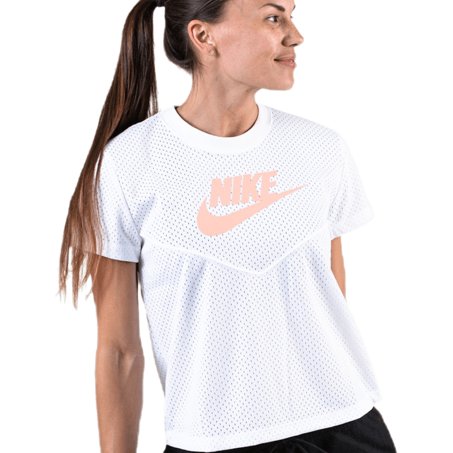 Nsw Ss Mesh Top Pink/White
