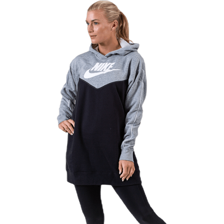 Nsw Hoodie Dress Black/Grey