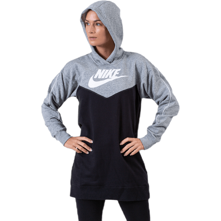 Nsw Hoodie Dress Black/Grey