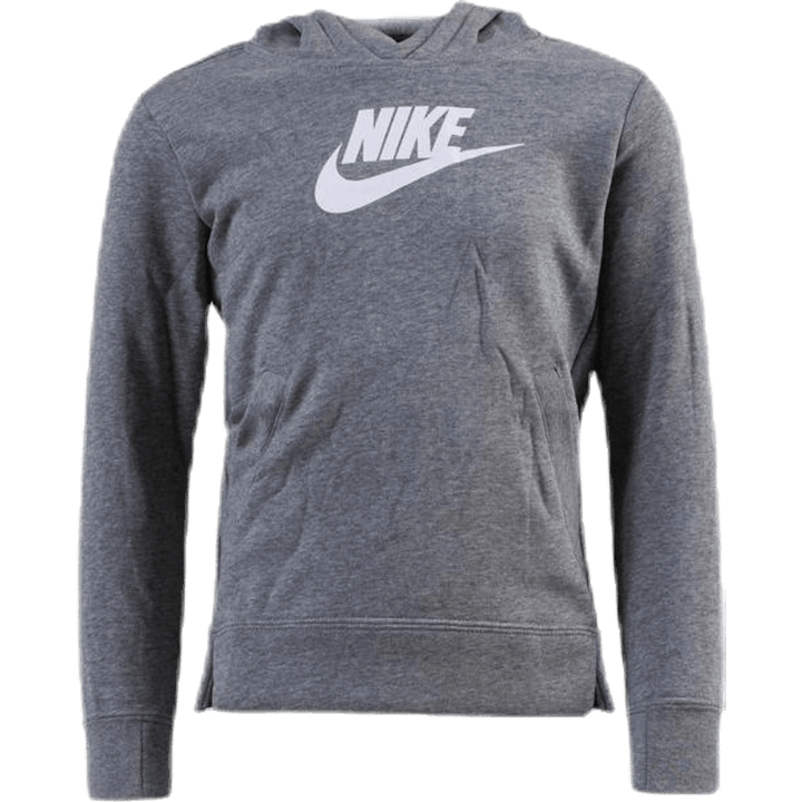 Pull à grand logo pour fille gris