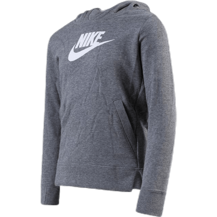 Pull à grand logo pour fille gris