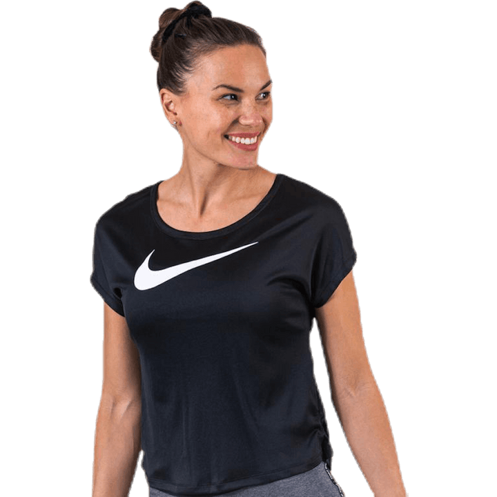 Swoosh Run Top SS White/Black