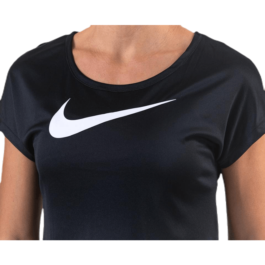 Swoosh Run Top SS White/Black