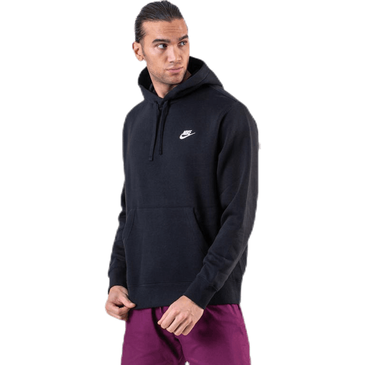 Sportswear Club Fleece Pullover Hoodie BLACK/BLACK/WHITE
