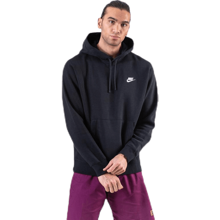 Sportswear Club Fleece Pullover Hoodie BLACK/BLACK/WHITE