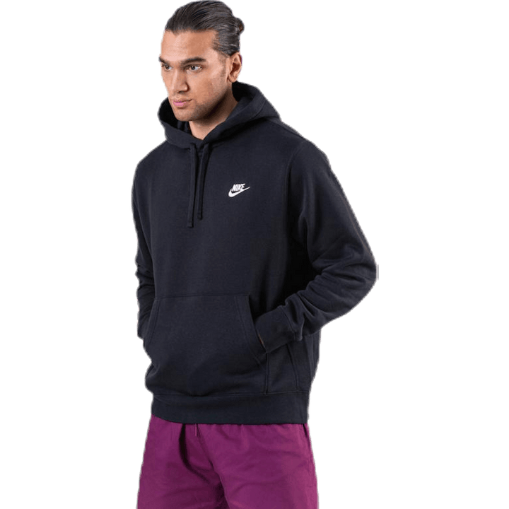 Sportswear Club Fleece Pullover Hoodie BLACK/BLACK/WHITE