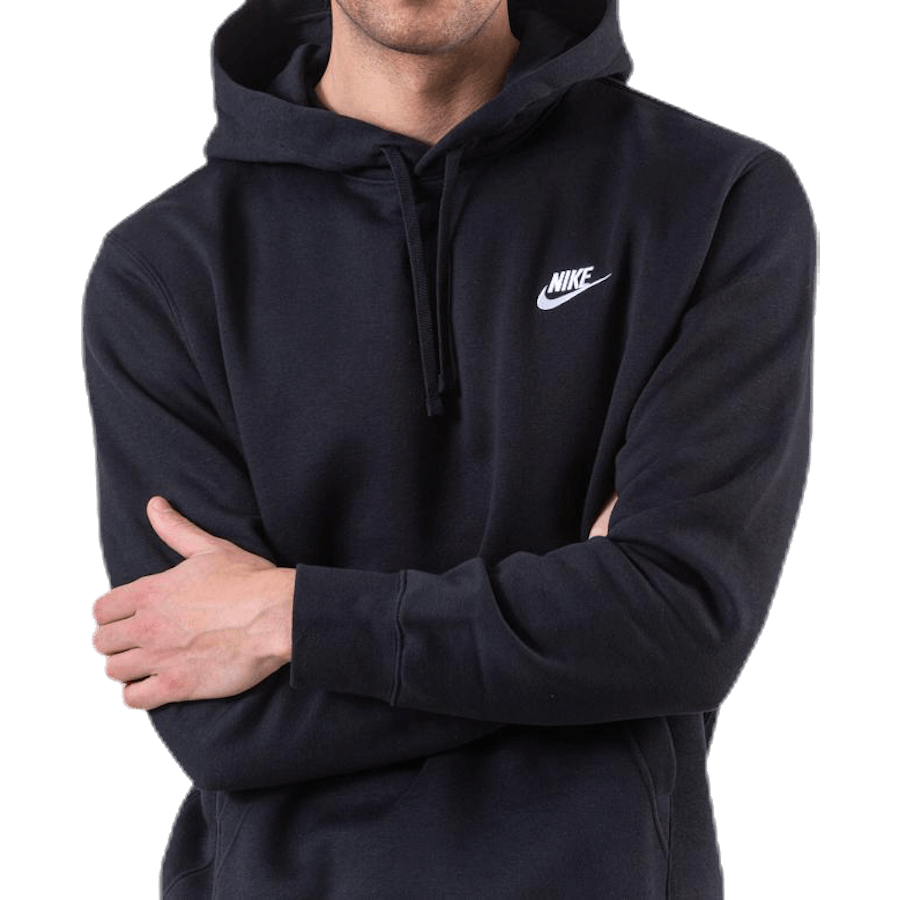 Sportswear Club Fleece Pullover Hoodie BLACK/BLACK/WHITE