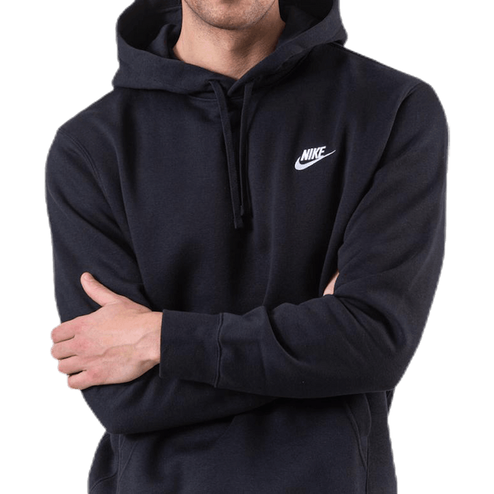 Sportswear Club Fleece Pullover Hoodie BLACK/BLACK/WHITE