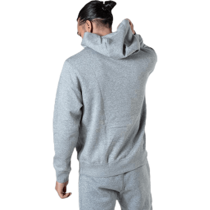 Sportswear Club Fleece Pullover Hoodie DK GREY HEATHER/MATTE SILVER/WHITE
