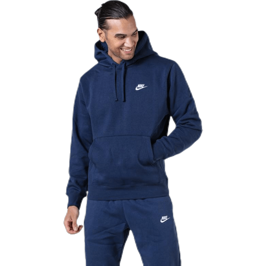 Sportswear Club Fleece Pullover Hoodie MIDNIGHT NAVY/MIDNIGHT NAVY/WHITE