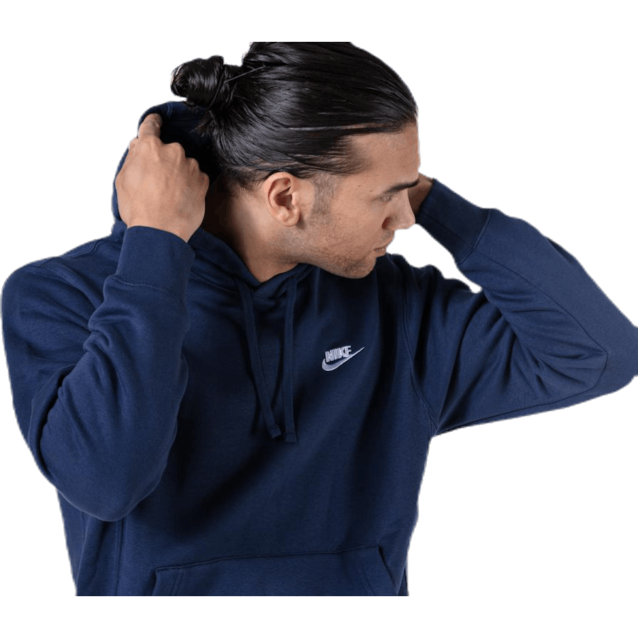 Sportswear Club Fleece Pullover Hoodie MIDNIGHT NAVY/MIDNIGHT NAVY/WHITE