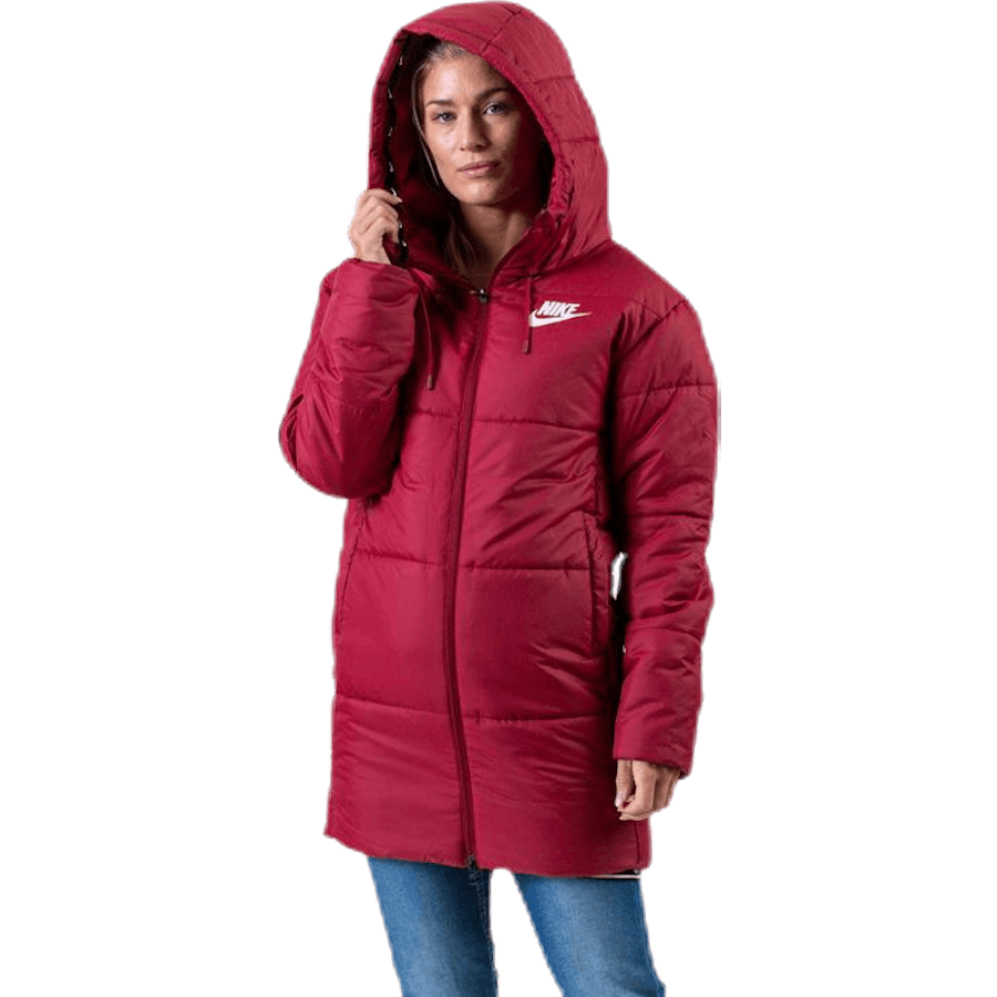 Nsw Padded Parka White/Red