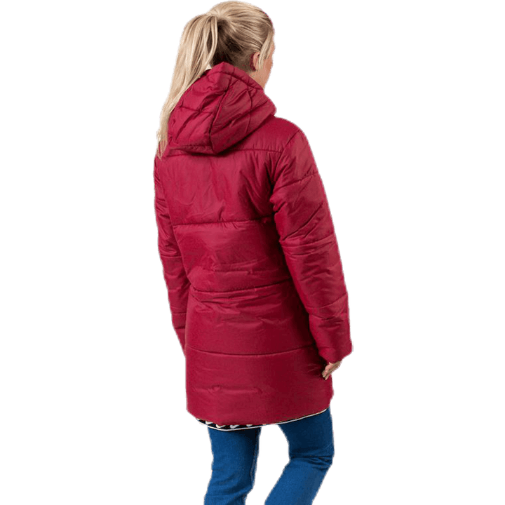 Nsw Padded Parka White/Red