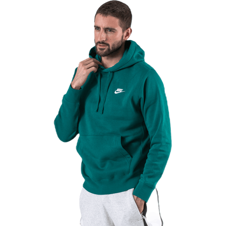Felpa con cappuccio Club Bianco/Verde