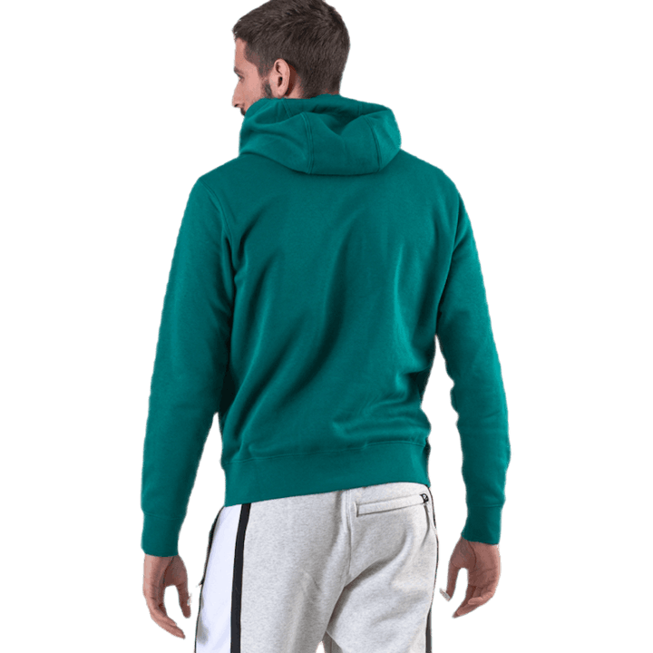 Felpa con cappuccio Club Bianco/Verde