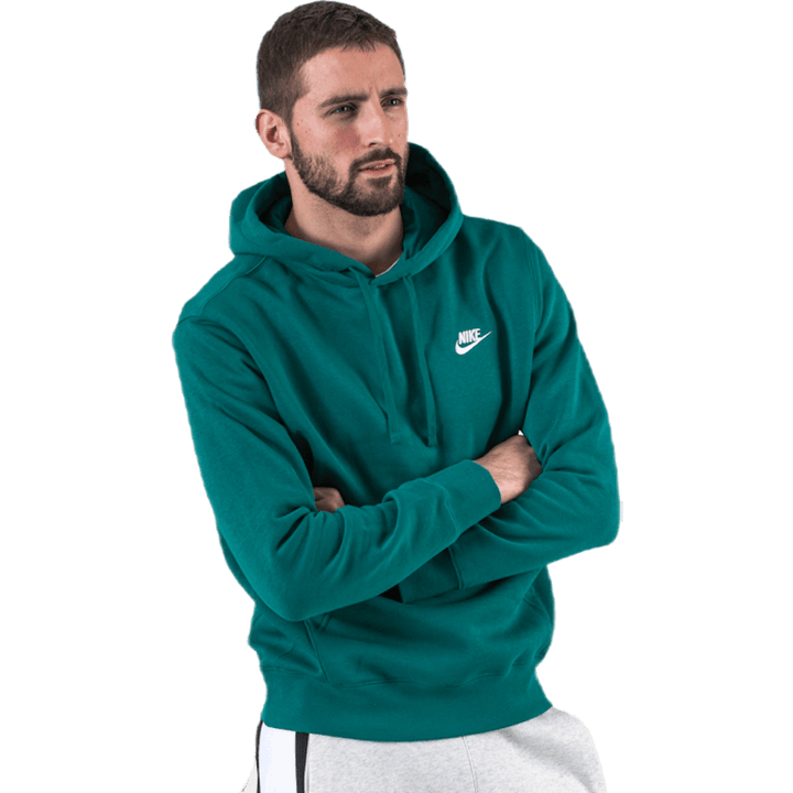 Felpa con cappuccio Club Bianco/Verde