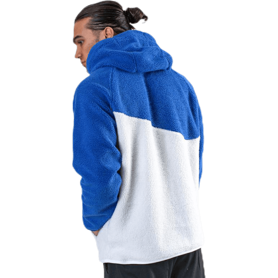Swoosh Hoodie Fleece Blue/White