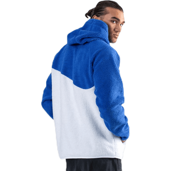 Swoosh Hoodie Fleece Blue/White