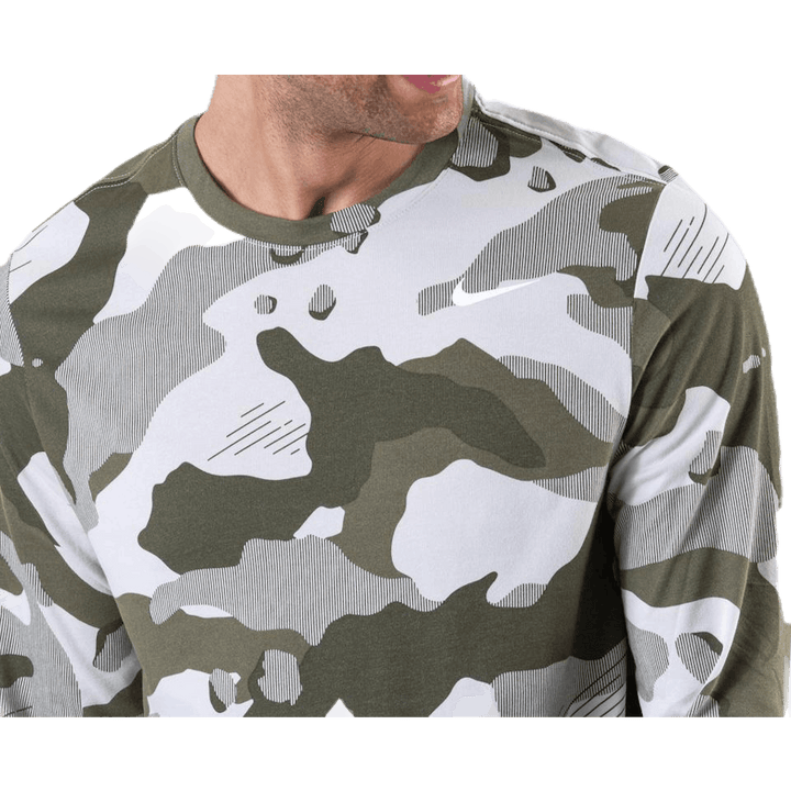 Dri-FIT LS Camo Beige