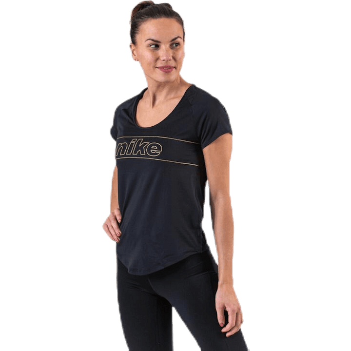 Glam Top SS 10K Black/Gold