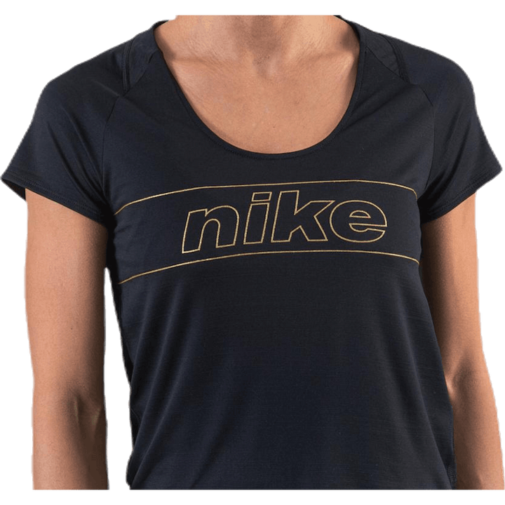 Glam Top SS 10K Black/Gold