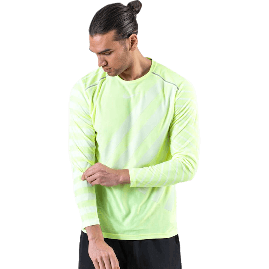 Tech Knit Cool LS White/Green