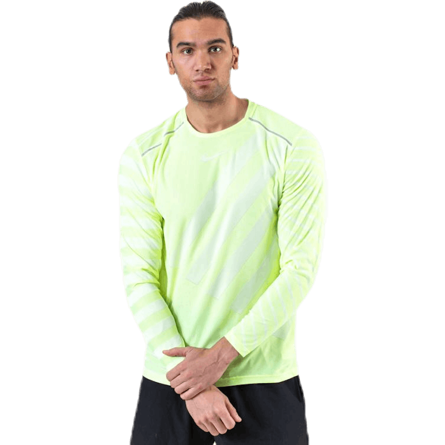 Tech Knit Cool LS White/Green