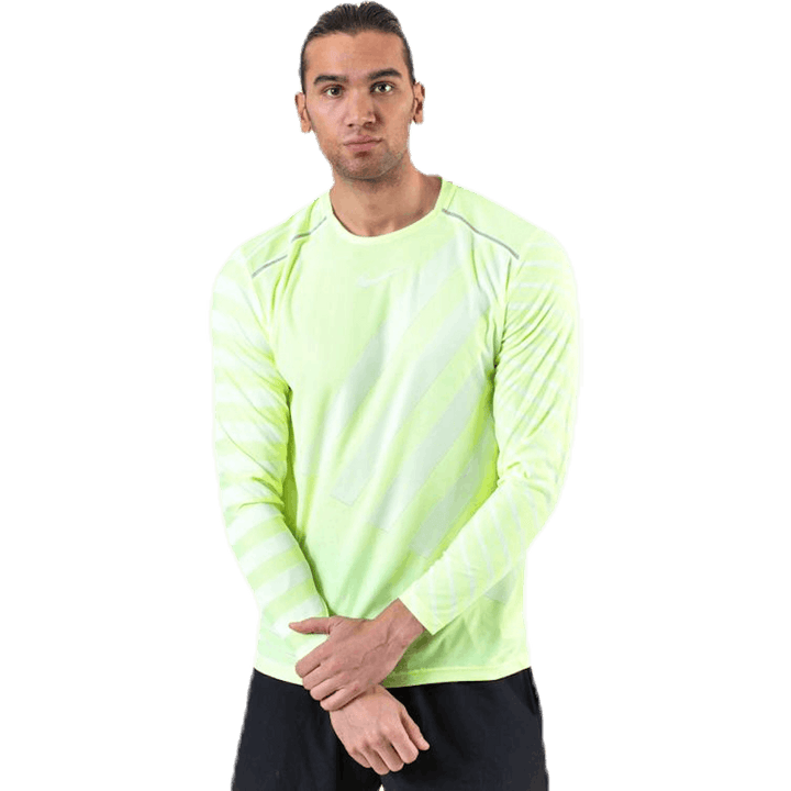 Tech Knit Cool LS White/Green